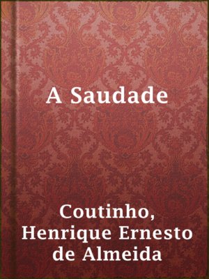 cover image of A Saudade
